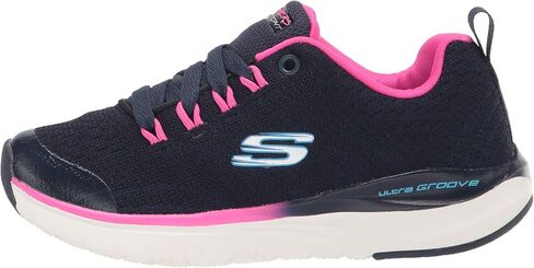 Skechers Unisex-Child Sport, Air Cooled Memory Foam, Girls Lace Up Sneaker in Kuwait