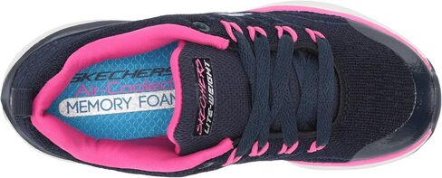 Skechers Unisex-Child Sport, Air Cooled Memory Foam, Girls Lace Up Sneaker in Kuwait