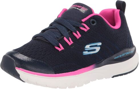 Skechers Unisex-Child Sport, Air Cooled Memory Foam, Girls Lace Up Sneaker in Kuwait