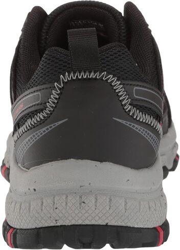 Skechers Men's Hillcrest Lace-up Sneaker Oxford, Black/Red, 8 in Kuwait