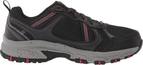 Skechers Men's Hillcrest Lace-up Sneaker Oxford, Black/Red, 8 in Kuwait