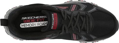 Skechers Men's Hillcrest Lace-up Sneaker Oxford, Black/Red, 8 in Kuwait