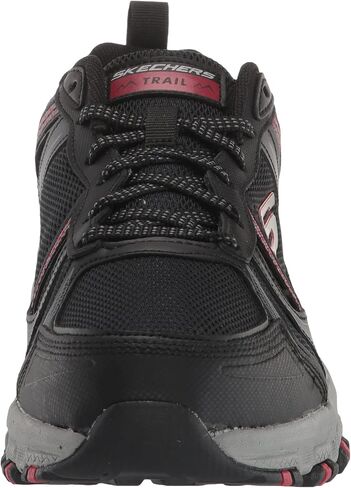 Skechers Men's Hillcrest Lace-up Sneaker Oxford, Black/Red, 8 in Kuwait