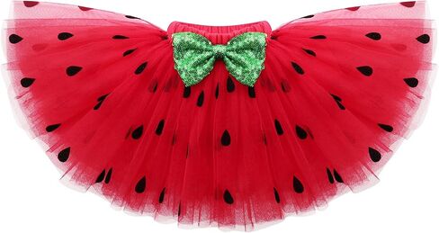 ODASDO Baby Girl's Fruit Theme 1st 2nd Birthday Party Cake Smash Outfit Romper Skirt Headband Leg Warmers 4pcs Set in Saudi Arabia