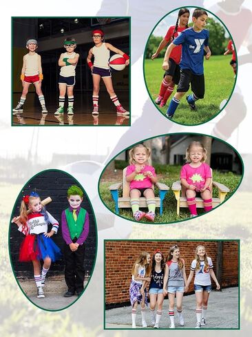 Century Star Kids Child Soccer Socks Knee High Socks Toddler Girls for Boys Summer Game Day Watch Party Fan Gear in Kuwait