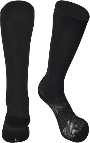 hakugoo Kids Soccer Socks Knee High Socks Baseball Socks with Cushioned Sole for Youth Boys Girls 2 Pairs in Kuwait