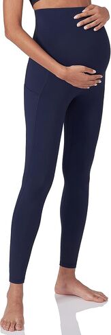 Enerful Women's Maternity Workout Leggings Over The Belly Pregnancy Active Wear Athletic Soft Yoga Pants with Pockets in Kuwait