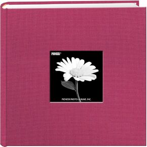 Fabric Frame Cover Photo Album 200 Pockets Hold 4x6 Photos, Apple Red in Saudi Arabia