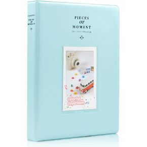 Ablus 128 Pockets Mini Photo Album - Fits for Fujifilm Instax Mini 11 Mini 9 Mini 8 Mini 90 Mini 25, Polaroid Snap PIC-300, Kodak Mini 3-Inch Film(Beige)