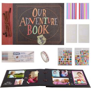 Photo Album Self Adhesive Pages Picture Collage with 80 Pages for 4x6 5x7 6x8 8x10 Scrapbook Albums Photo Book for Kids Handmade DIY Creativo álbum De Fotos Gift for Friend Valentines Families in Kuwait