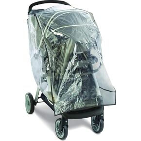 Graco Univeral Deluxe Weather Shield with Zippered Window, Baby Rain Cover, Universal Size to fit Most Stollers, Waterproof, Windproof, Ventilation, Protection, Shade, Umbrella, Pram, Vinyl, Clear