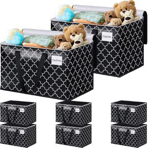 HomeHacks Moving Bags, Heavy Duty Storage Bags, Moving Boxes with Tag Pockets, Zippers & Carrying Handles, Collapsible Storage Totes for Storing, Camping, Packing & Moving Supplies, Black 88L, 4 Pack in Kuwait