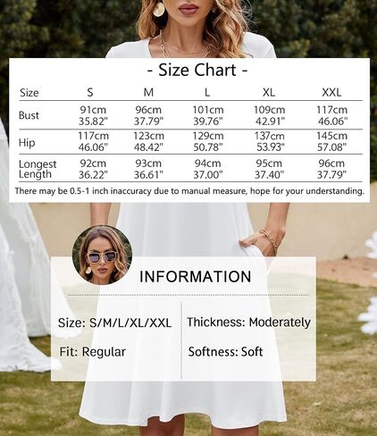 FZ FANTASTIC ZONE Women's Casual Summer T Shirt Dresses Short Sleeve Swing Dress with Pockets in Saudi Arabia