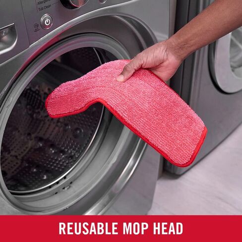 مجموعة تنظيف ممسحة الأرضيات من الألياف الدقيقة للرذاذ ريفيل من رابرميد لأرضيات الخشب الصلب، ممسحة رش مع 3 وسائد قابلة لإعادة الاستخدام وقابلة للغسل وزجاجتين قابلة لإعادة التعبئة 1892663 in Kuwait