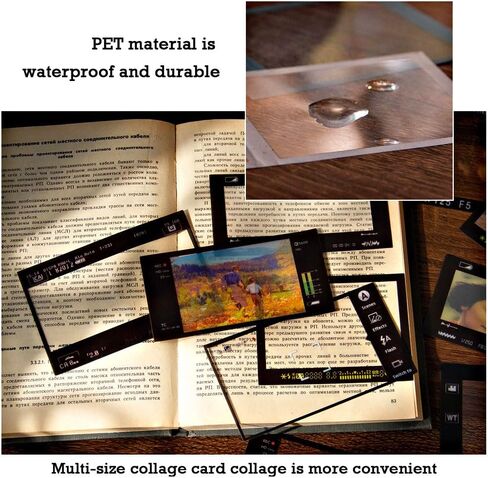 Vilikya Aesthetic Film Frames for Scrapbook Supplies, 4 Packs Decorative Craft PET for Scrapbooking Kit, 64pcs Ephemera for Junk Journals, Picture Frames Collage Wall Decor for Room Decorations in Kuwait