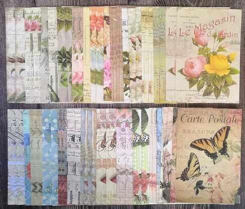 Stiiickraft 180 Pcs Scrapbook Paper Vintage Journaling Scrapbooking Supplies for Junk Journal Bullet Journals Dorm Room Decor Wall Art Collage Album Cottagecore Picture Frames Planner in Saudi Arabia