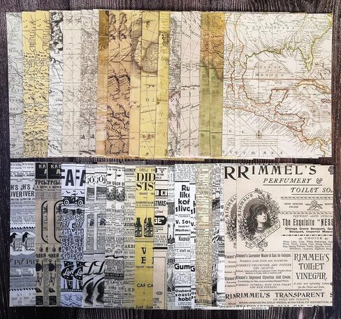Stiiickraft 180 Pcs Scrapbook Paper Vintage Journaling Scrapbooking Supplies for Junk Journal Bullet Journals Dorm Room Decor Wall Art Collage Album Cottagecore Picture Frames Planner in Saudi Arabia