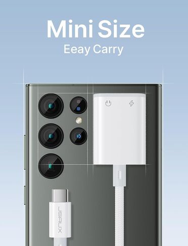 جي سوكس محول USB C الى 3.5 ملم لسماعة الراس والشاحن، 2 في 1 USB نوع C الى AUX مع دونجل شحن سريع بي دي 60 واط لسماعات اذن ستيريو متوافق مع سامسونج S23/S22، ايباد برو اير، بكسل 6/5/4 in Saudi Arabia