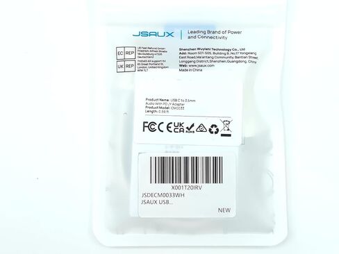 جي سوكس محول USB C الى 3.5 ملم لسماعة الراس والشاحن، 2 في 1 USB نوع C الى AUX مع دونجل شحن سريع بي دي 60 واط لسماعات اذن ستيريو متوافق مع سامسونج S23/S22، ايباد برو اير، بكسل 6/5/4 in Saudi Arabia