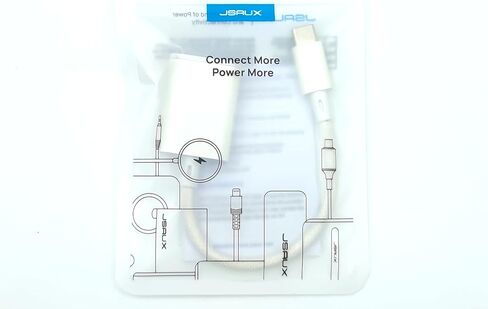 جي سوكس محول USB C الى 3.5 ملم لسماعة الراس والشاحن، 2 في 1 USB نوع C الى AUX مع دونجل شحن سريع بي دي 60 واط لسماعات اذن ستيريو متوافق مع سامسونج S23/S22، ايباد برو اير، بكسل 6/5/4 in Saudi Arabia