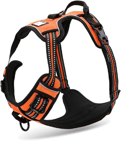 Chai's Choice Dog Harness Vest X Small (Chocolate) | Comfortable & Secure with Adjustable Strap Soft Padded Dog Vest | No-Choke & Easy Control Pet Oxford | 3M Reflective Stripes for Dog Visibility in Saudi Arabia