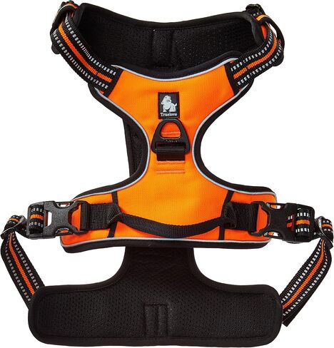 Chai's Choice Dog Harness Vest X Small (Chocolate) | Comfortable & Secure with Adjustable Strap Soft Padded Dog Vest | No-Choke & Easy Control Pet Oxford | 3M Reflective Stripes for Dog Visibility in Saudi Arabia