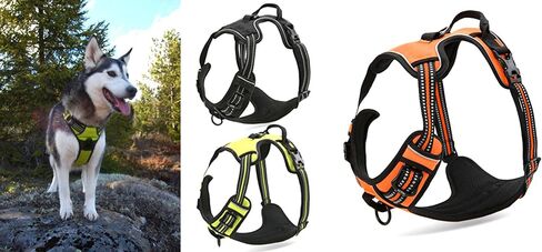 Chai's Choice Dog Harness Vest X Small (Chocolate) | Comfortable & Secure with Adjustable Strap Soft Padded Dog Vest | No-Choke & Easy Control Pet Oxford | 3M Reflective Stripes for Dog Visibility in Saudi Arabia