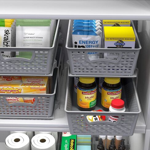 Simple Houseware 2 Tier Bathroom Organizer Tray Pull-Out Sliding Drawer/Under-Sink Storage, Black in Saudi Arabia