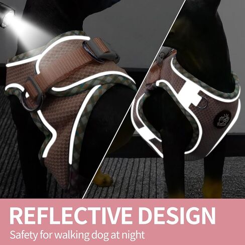 Frienperro Breathable Dog Harness with Leash Set for Small Dog, Dog Harness for Medium Dogs No Pull, Adjustable Reflective Dog Harness, Summer Dog Harnesses for Puppy Small Dogs, Cat Harness Set in Kuwait