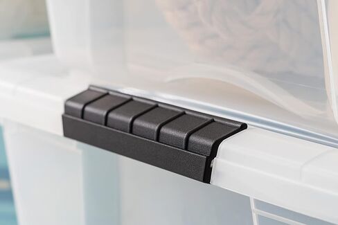 IRIS "Stack & Pull" Stackable Box 53.65QT, Clear, Set of 6 in Kuwait