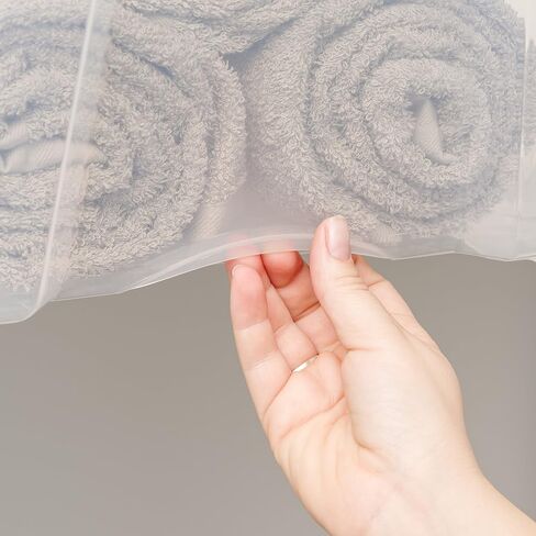 IRIS "Stack & Pull" Stackable Box 53.65QT, Clear, Set of 6 in Kuwait