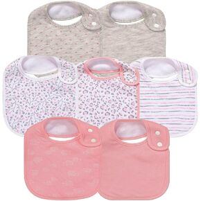 Gelisite 7 Pack Baby Cotton Absorbent Bibs for Drooling Teething in Kuwait