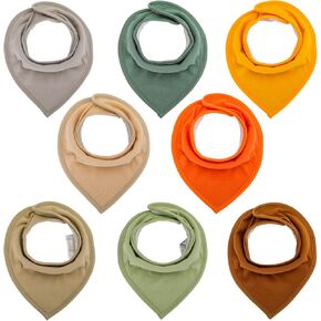 Bizzee Baby Bandana Drool المرايل Drool المرايل 100٪ قطن للجنسين بنين بنات متعددة الألوان مريلة الطفل مجموعة للتسنين in Kuwait
