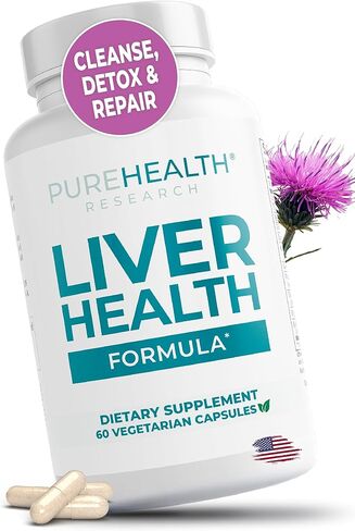 Liver Health – Liver Cleanse Detox & Repair with Artichoke Extract, Milk Thistle, Dandelion Root, Turmeric, Berberine to Healthy Liver Renew with 11 Natural Nutrients, 30 Days Supply in Saudi Arabia