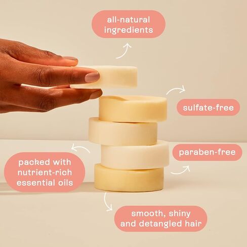 B.O.B BARS OVER BOTTLES Solid Intense Conditioner Bar | For Curly Hair | Two in One May Be Applied as Leave-in| Hair Care, Ideal Ph Balance | Natural, Vegan | Eco-friendly, Sustainable, Plastic Free in Kuwait