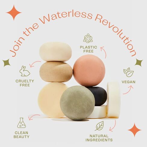 B.O.B BARS OVER BOTTLES Solid Intense Conditioner Bar | For Curly Hair | Two in One May Be Applied as Leave-in| Hair Care, Ideal Ph Balance | Natural, Vegan | Eco-friendly, Sustainable, Plastic Free in Kuwait