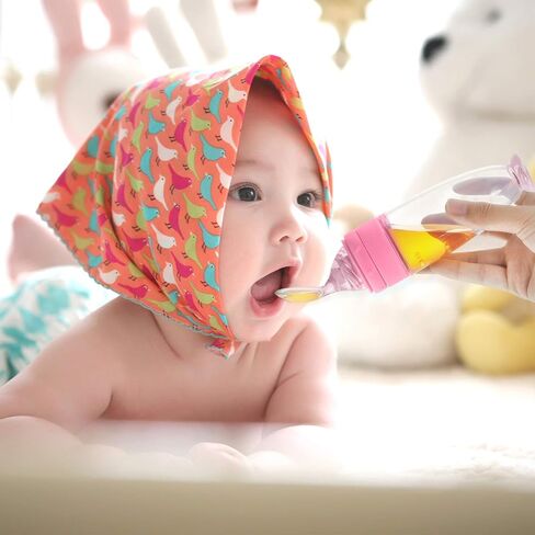 2 Pieces Silicone Baby Spoons Baby Feeding Spoon with Standing Base for Infant 0-24 Months Dispensing and Feeding (Pink) in Saudi Arabia