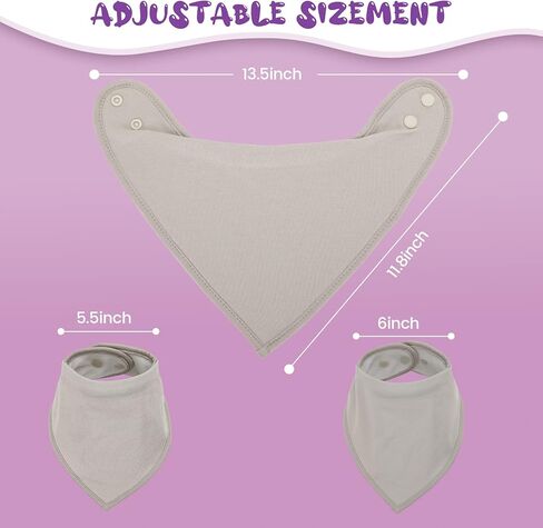 Bizzee Baby Bandana Drool المرايل Drool المرايل 100٪ قطن للجنسين بنين بنات متعددة الألوان مريلة الطفل مجموعة للتسنين in Kuwait