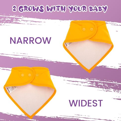 Bizzee Baby Bandana Drool المرايل Drool المرايل 100٪ قطن للجنسين بنين بنات متعددة الألوان مريلة الطفل مجموعة للتسنين in Kuwait