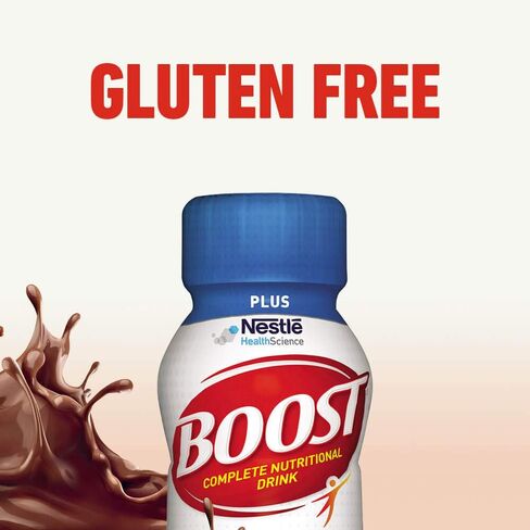 Boost Plus مشروب غذائي كامل، شوكولاتة غنية، 8 أونصة سائلة (عبوة من 24) in Saudi Arabia