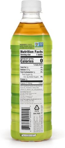 Teas' Tea Unsweetened Pure Green Tea, Organic, Sugar Free, 0 Calories, 16.9 Ounce (Pack of 12) in Saudi Arabia