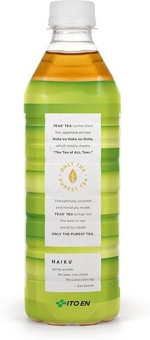 Teas' Tea Unsweetened Pure Green Tea, Organic, Sugar Free, 0 Calories, 16.9 Ounce (Pack of 12) in Saudi Arabia