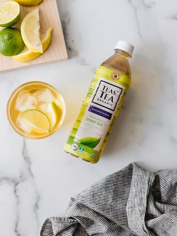 Teas' Tea Unsweetened Pure Green Tea, Organic, Sugar Free, 0 Calories, 16.9 Ounce (Pack of 12) in Saudi Arabia
