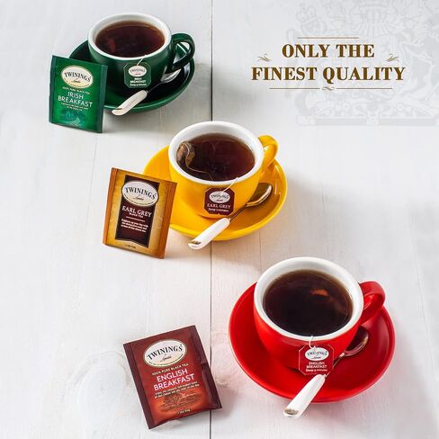 Twinings Black Tea Variety Pack with Earl Grey Tea, English Breakfast Tea, Irish Breakfast Tea, and Lady Grey Tea Bags, Individually Wrapped, 20 Count Ea (Pack of 3) in Saudi Arabia