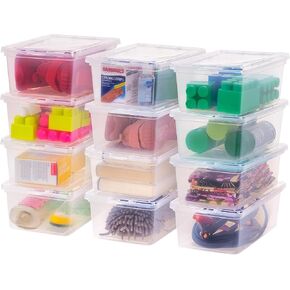 6 Quart Clear Storage Box, 12 Pack in Kuwait
