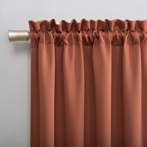 Sun Zero Easton Energy Saving Blackout Rod Pocket Curtain Panel, 40" x 84", Charcoal Gray in Saudi Arabia
