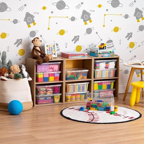 6 Quart Clear Storage Box, 12 Pack in Kuwait