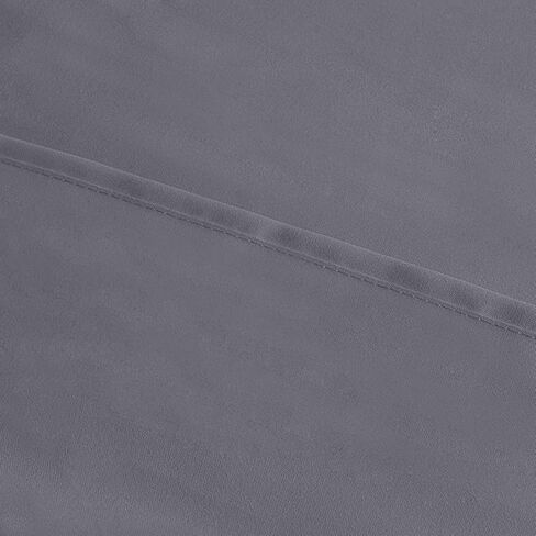 غطاء وسادة يوتوبيا بيدنج كوين - عبوتان - إغلاق مغلف - نسيج ناعم من الألياف الدقيقة - أغطية وسائد مقاومة للانكماش والبهتان مقاس قياسي 20 × 30 بوصة (الملكة، رمادي) in Kuwait