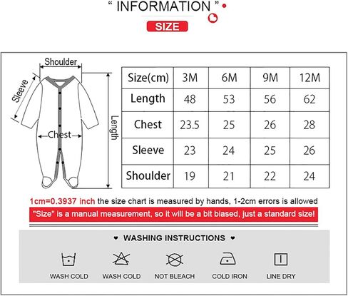 MAMIMAKA Baby Boys Girls Footies One-Piece Romper Long-Sleeve Jumsuit Cotton Newborn Clothes Set 3-Pack Baby Pajamas in Saudi Arabia