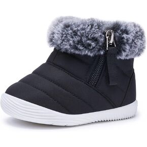 BMCiTYBM Baby Boy Girl Snow Boots Waterproof Winter Warm Booties Nonslip Lightweight Outdoor Shoes for First Walkers 6 9 12 18 24 Months(Infant/Toddler) in Saudi Arabia